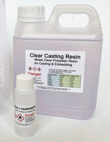 Water clear casting - clear, resin