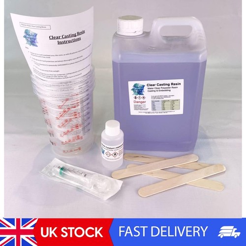 Water clear casting cast - clear, resin